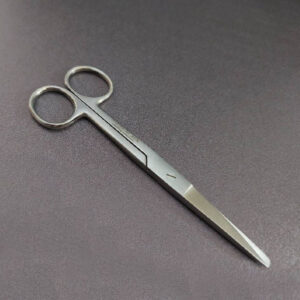 قیچی جراحی نخ یک سر کند صاف 14cm کد 01000214